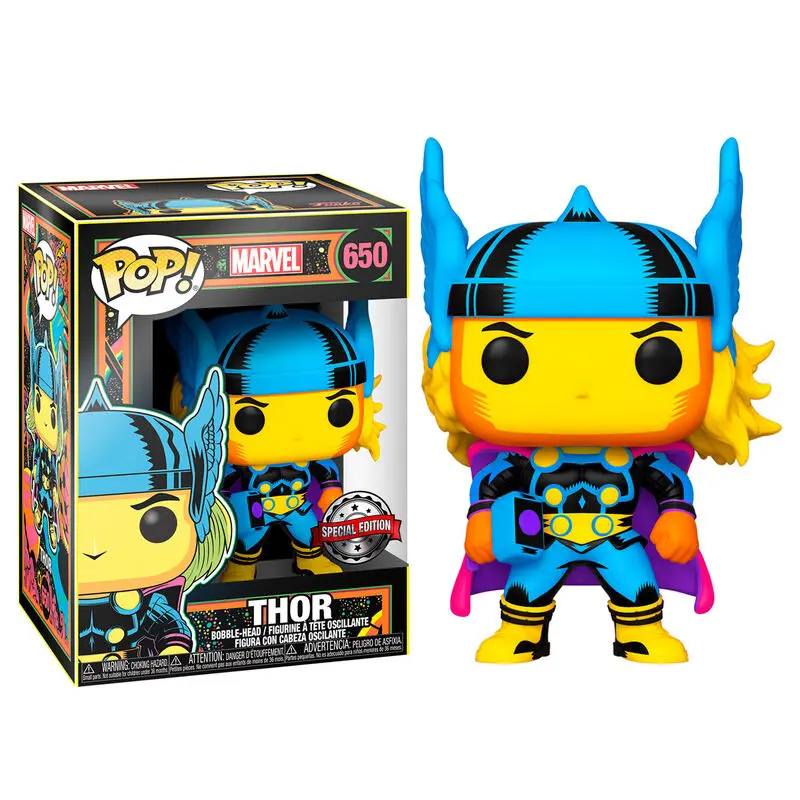 Marvel POP! Marvel Black Light Vinil Figura Thor 9 cm fotografija izdelka