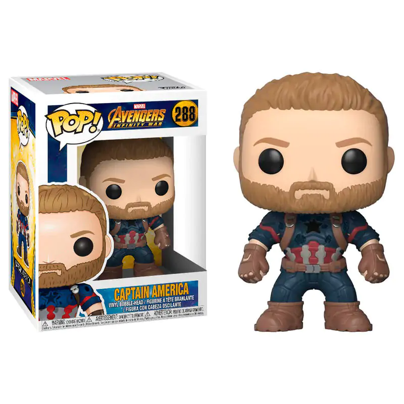 Avengers Infinity War POP! Movies Vinilna Figura Captain America 9 cm fotografija izdelka