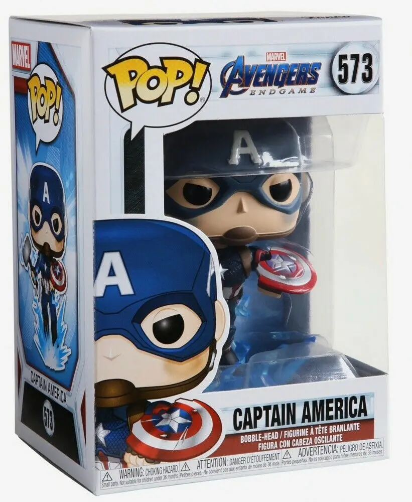 Avengers: Endgame POP! Movies Vinil Figura Captain America z zlomljenim ščitom & Mjölnir 9 cm fotografija izdelka