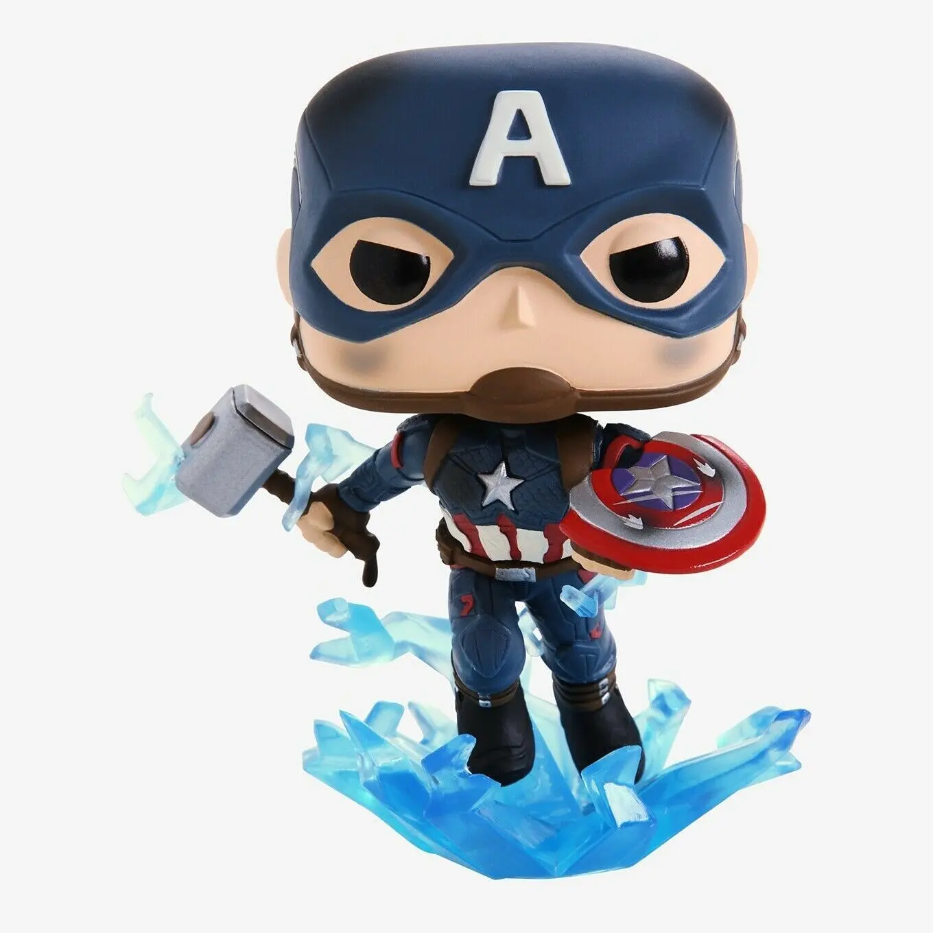 Avengers: Endgame POP! Movies Vinil Figura Captain America z zlomljenim ščitom & Mjölnir 9 cm fotografija izdelka