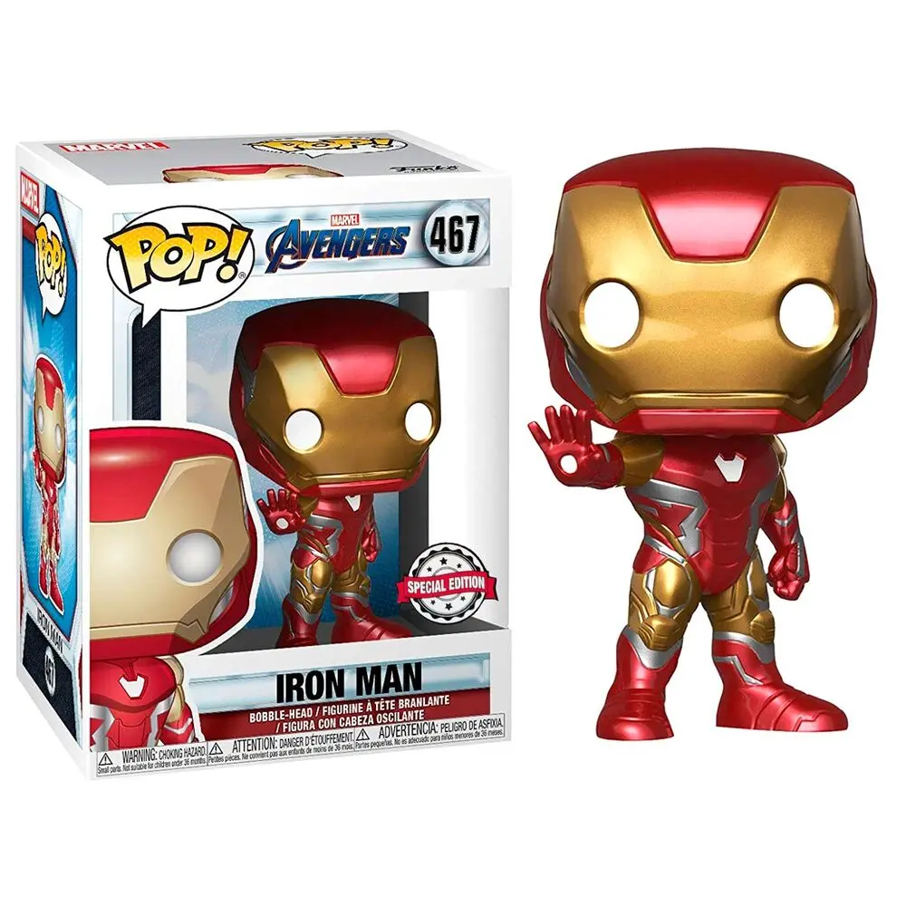 Avengers Endgame POP! Movies Vinyl Bobble-Head Figura Iron Man 9 cm fotografija izdelka