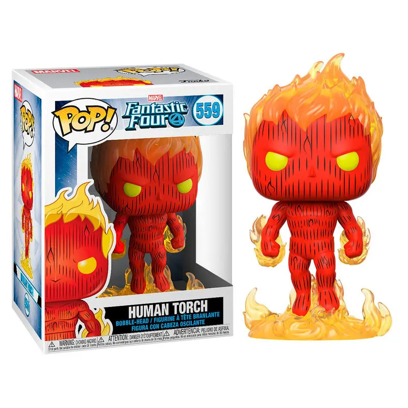 Fantastic Four POP! Marvel Vinilna figura Human Torch 9 cm fotografija izdelka