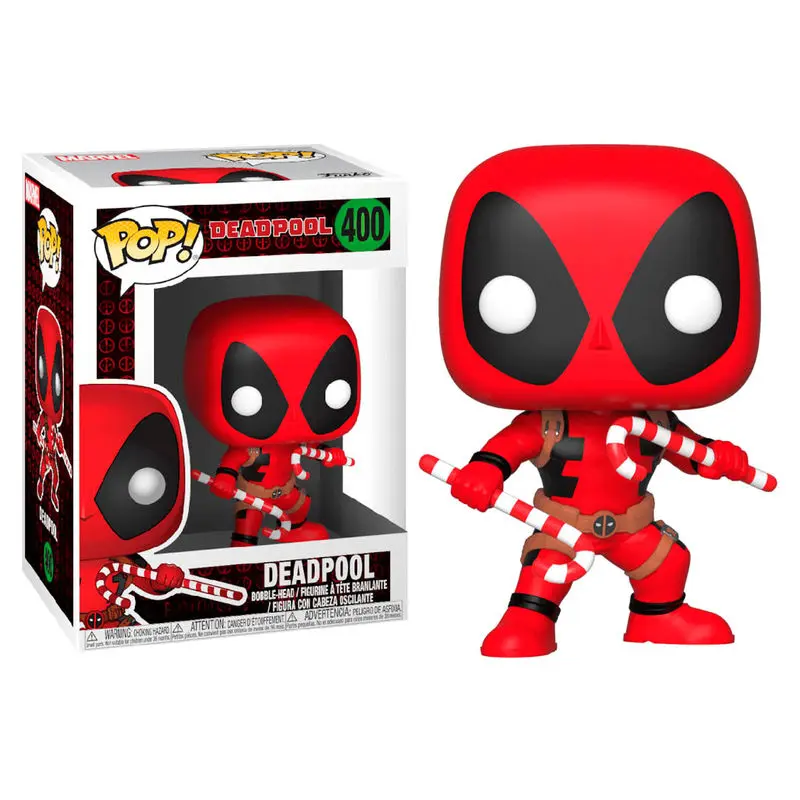 POP figurica Marvel Holiday Deadpool z bonbonovimi palicami fotografija izdelka