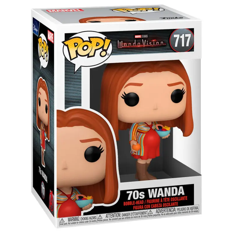 WandaVision POP! TV Vinilna Figura Wanda (70s) 9 cm fotografija izdelka