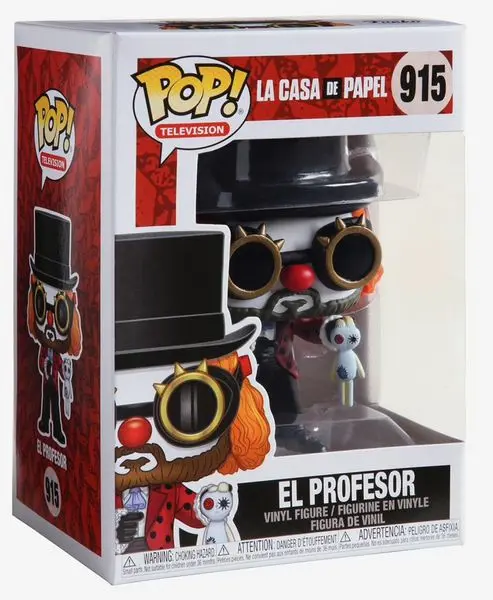 Money Heist POP! TV Vinil Figura Profesor O Clown 9 cm fotografija izdelka