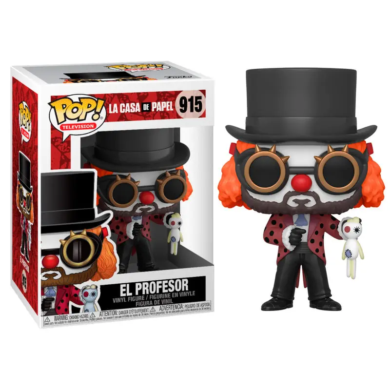 Money Heist POP! TV Vinil Figura Profesor O Clown 9 cm fotografija izdelka