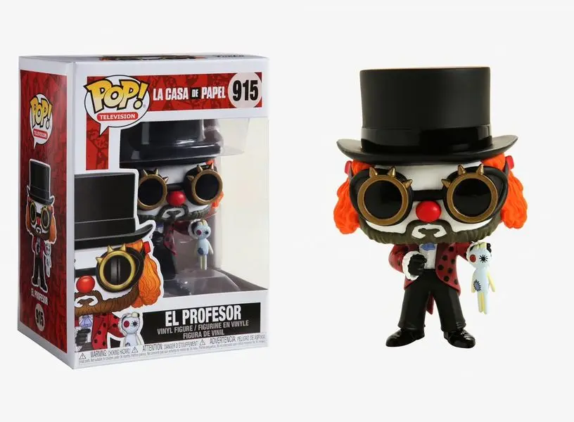 Money Heist POP! TV Vinil Figura Profesor O Clown 9 cm fotografija izdelka