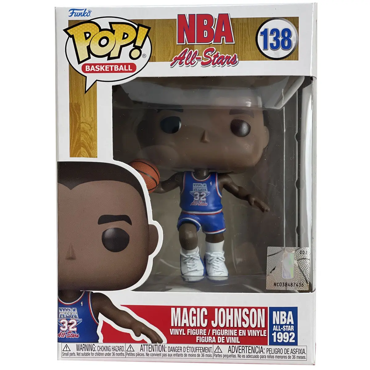 NBA Legends POP! Basketball Vinil Figura Magic Johnson (Blue All Star Uni 1991) 9 cm fotografija izdelka