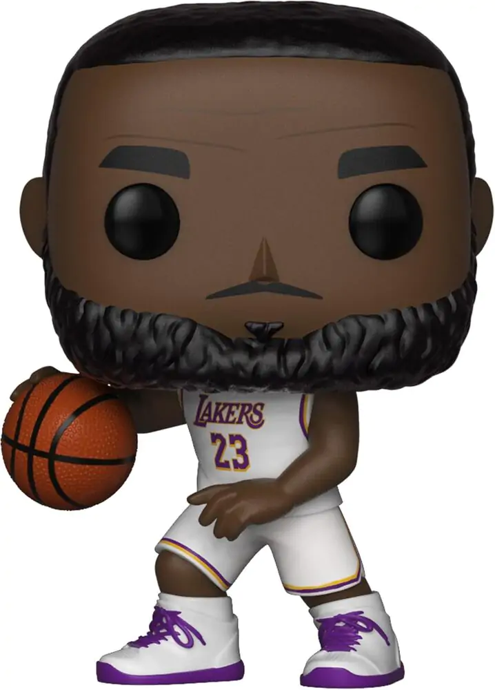 NBA POP! Sports Vinilna Figura LeBron James White Uniform (Lakers) 9 cm fotografija izdelka
