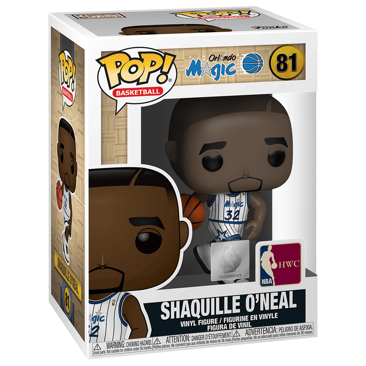 NBA Legends POP! Sports Vinilna figura Shaquille O'Neal (Magic home) 9 cm fotografija izdelka