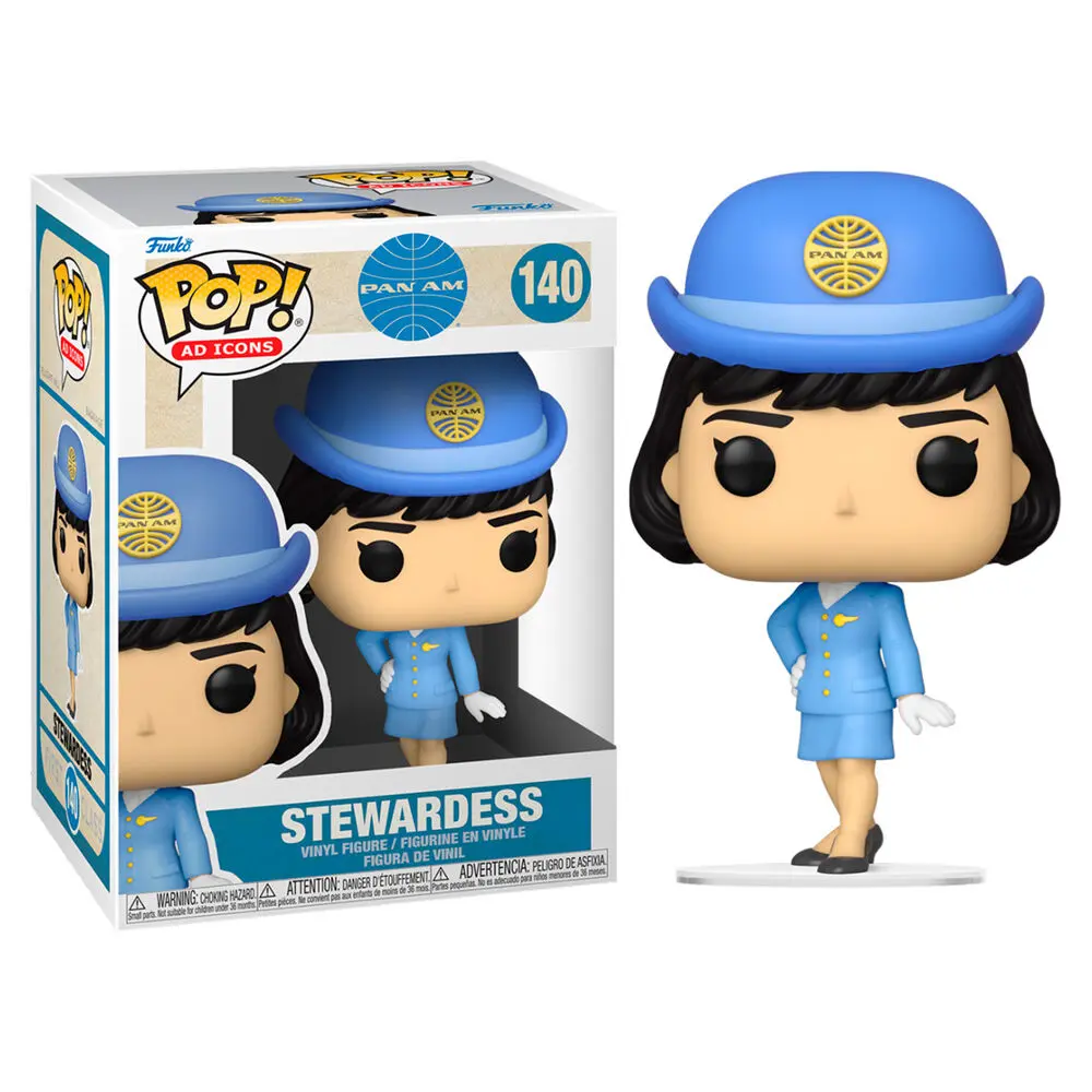 Pan Am POP! Ad Icons Vinil Figura Stevardesa brez torbe 9 cm [POŠKODOVANA EMBALAŽA] fotografija izdelka