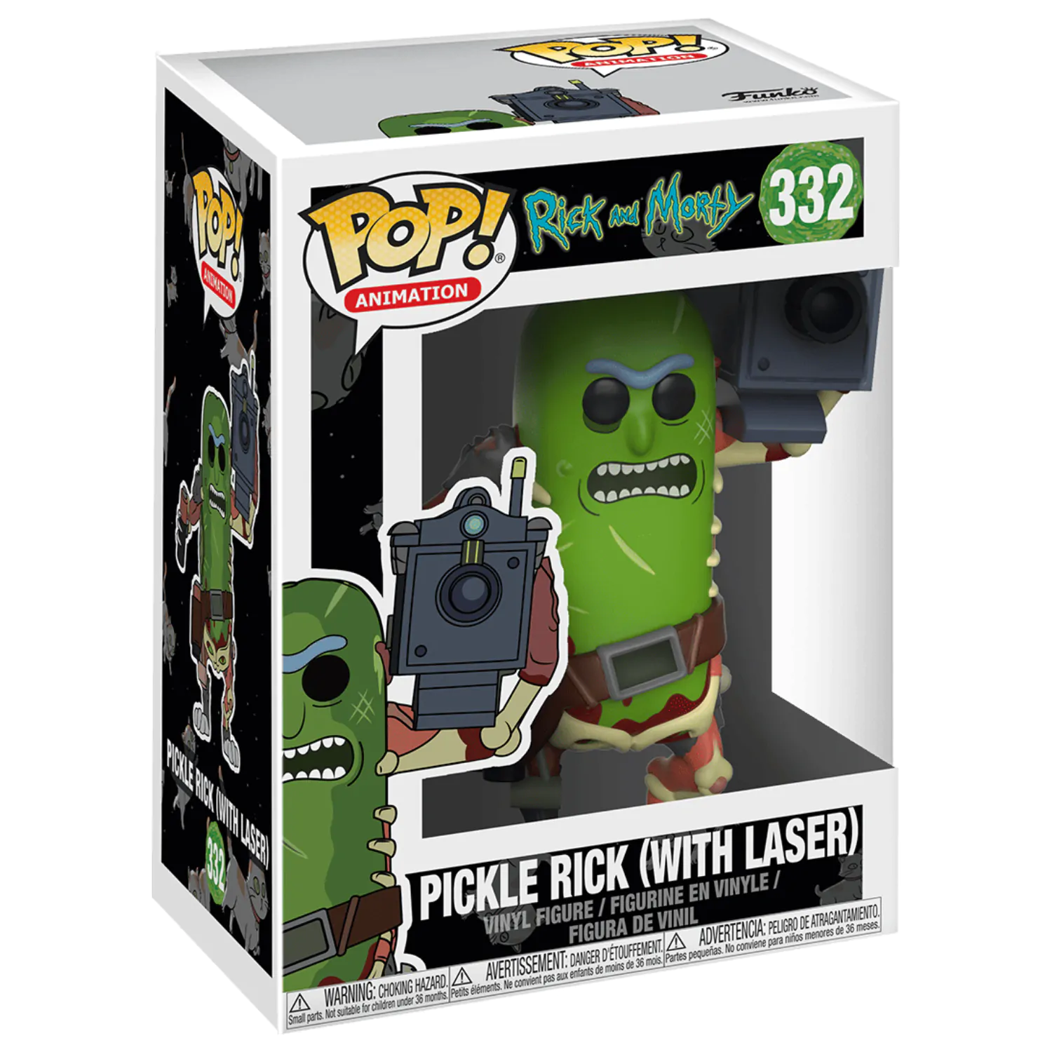Rick and Morty POP! Animation Vinilna Figura Pickle Rick z Laserjem 9 cm fotografija izdelka