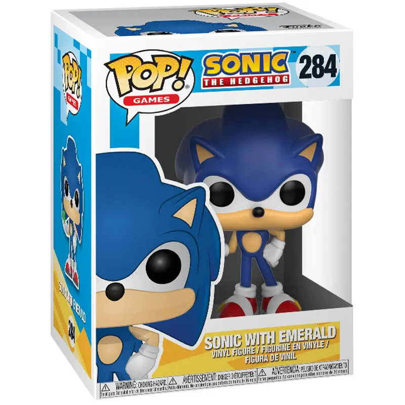 Sonic The Hedgehog POP! Games Vinil Figurica Sonic (Emerald) 9 cm fotografija izdelka