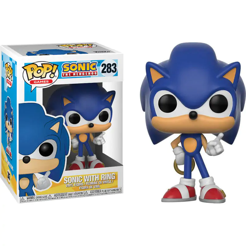 Sonic The Hedgehog POP! Games Vinilna Figura Sonic (Ring) 9 cm fotografija izdelka