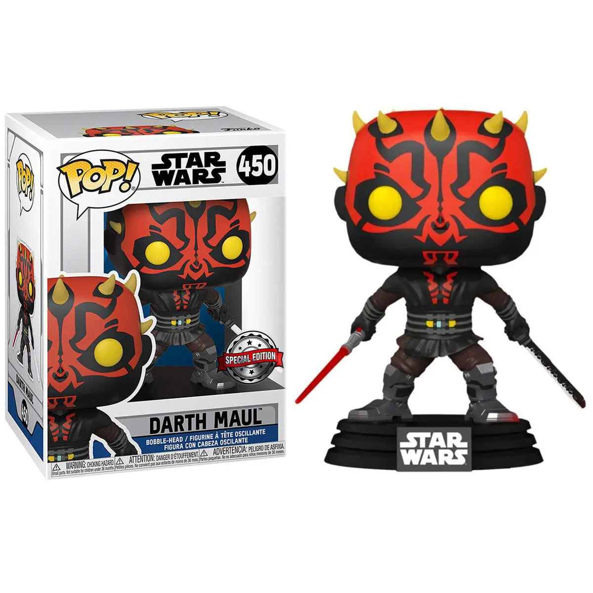 POP figurica Star Wars Darth Maul z mečem Exclusive fotografija izdelka