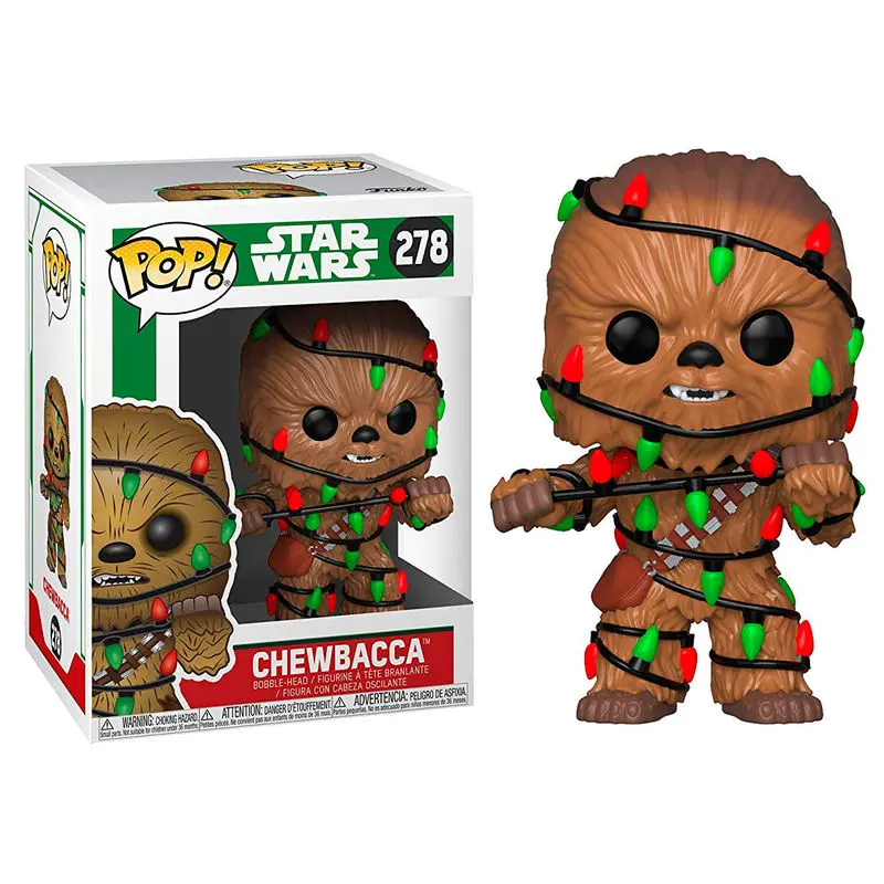 POP figurica Star Wars Holiday Chewie with Lights fotografija izdelka