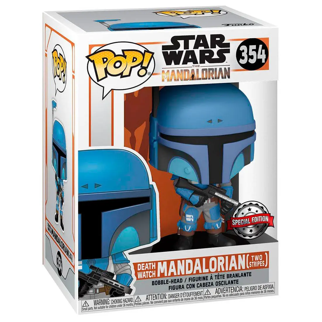 Star Wars The Mandalorian POP! TV Vinil Figura Death Watch Mandalorian (Two Stripes) 9 cm fotografija izdelka