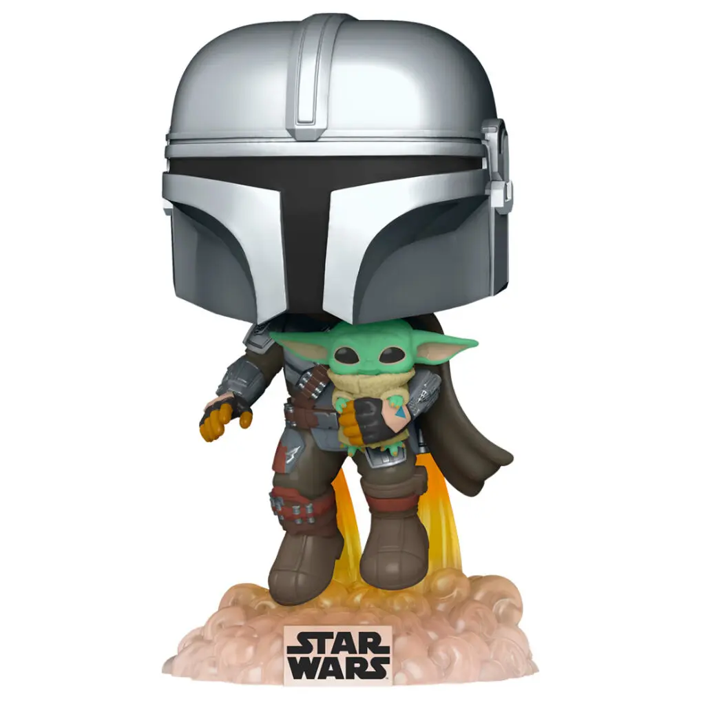 Star Wars The Mandalorian POP! TV Vinil Figura Mando Flying w/ Jet Pack 9 cm fotografija izdelka