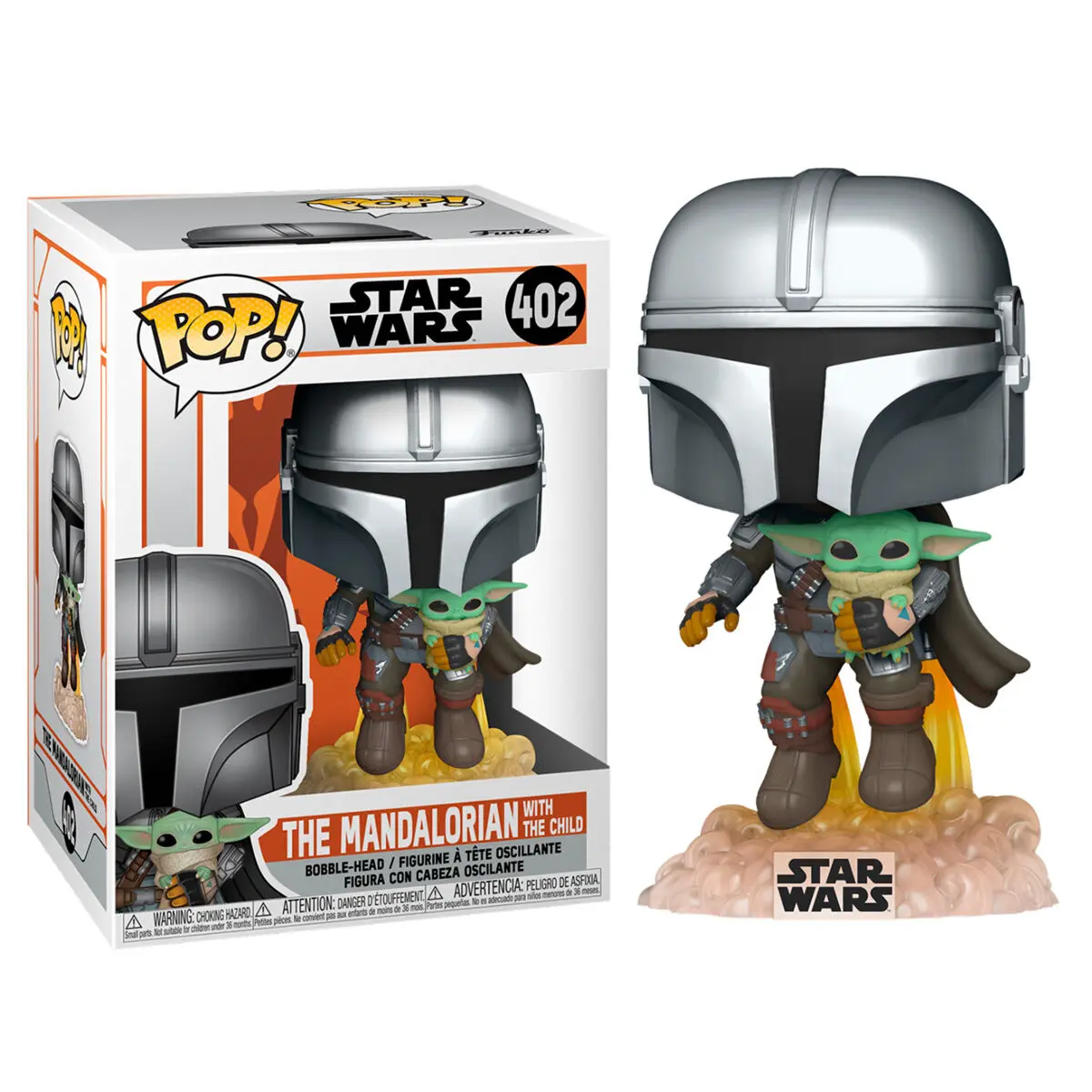 Star Wars The Mandalorian POP! TV Vinil Figura Mando Flying w/ Jet Pack 9 cm fotografija izdelka