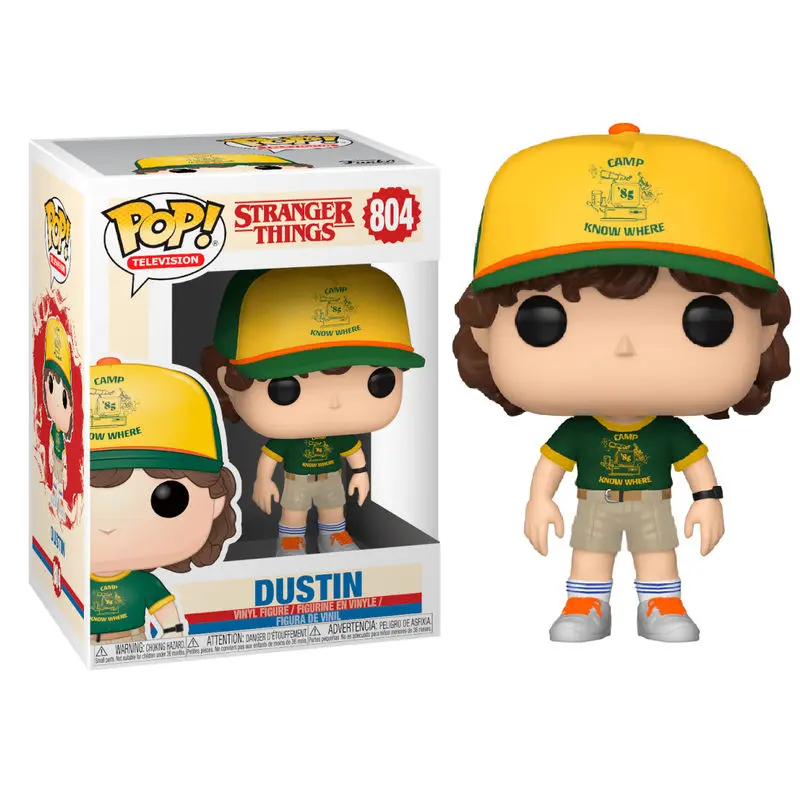 Stranger Things POP! TV Vinil Figura Dustin (At Camp) 9 cm fotografija izdelka