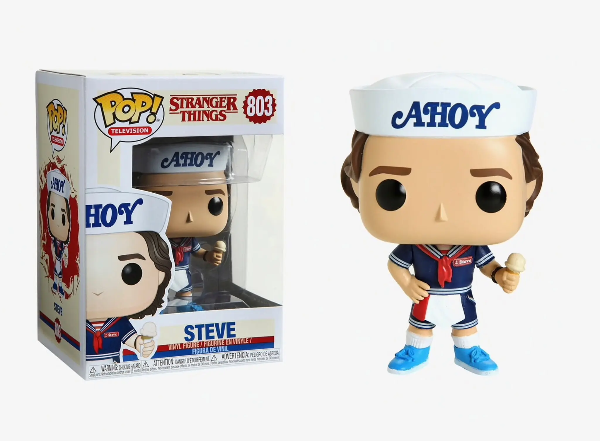 Stranger Things POP! TV Vinyl Figura Steve s Klobukom in Sladoledom 9 cm fotografija izdelka