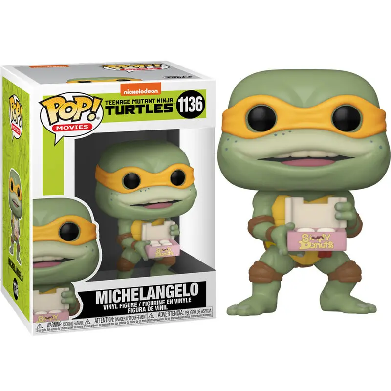 Teenage Mutant Ninja Turtles POP! Movies Vinil Figura Michaelangelo 9 cm fotografija izdelka