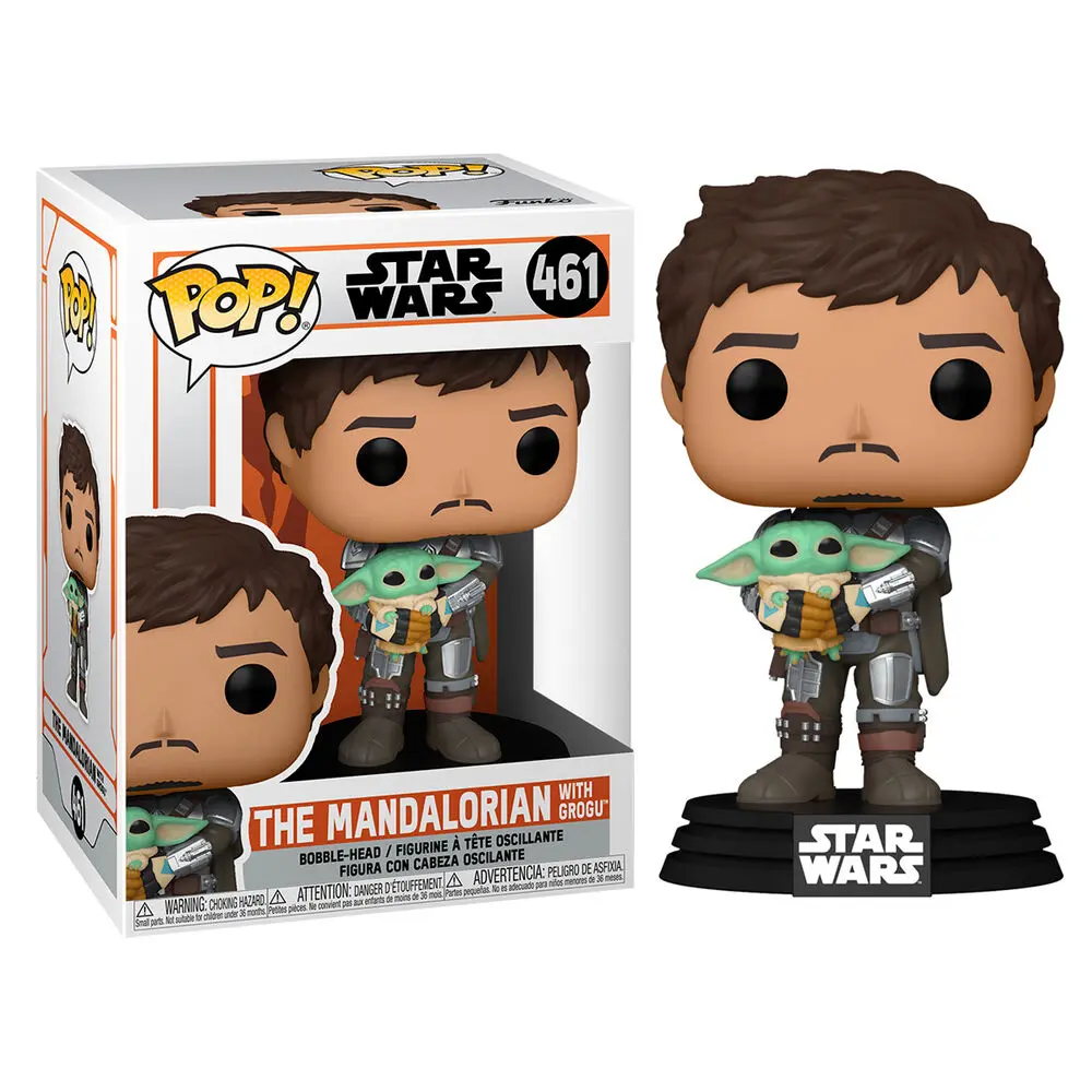 Star Wars The Mandalorian POP! TV Vinil Figura The Mandalorian & Grogu 9 cm fotografija izdelka