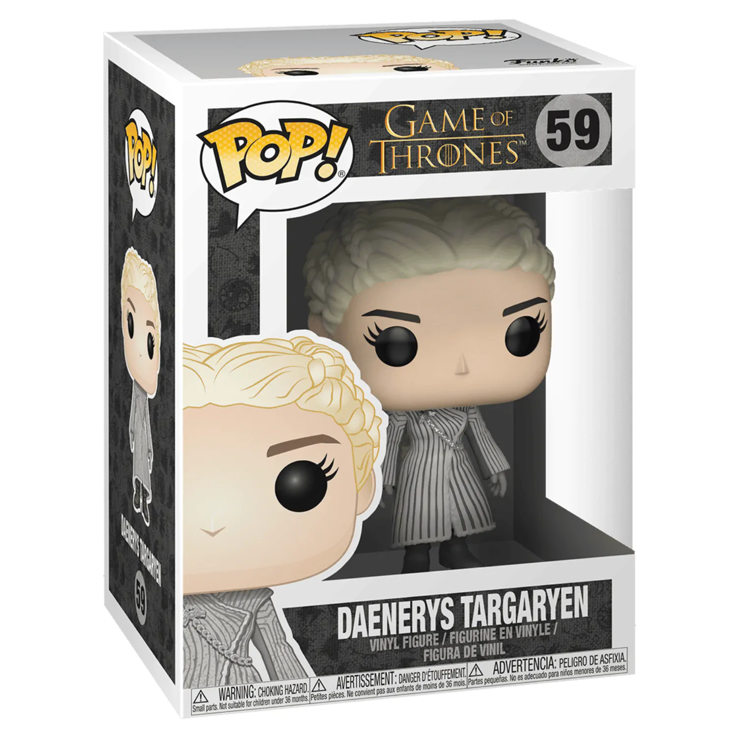 Igra prestolov POP! Vinilna figura Daenerys (Beli plašč) 9 cm fotografija izdelka