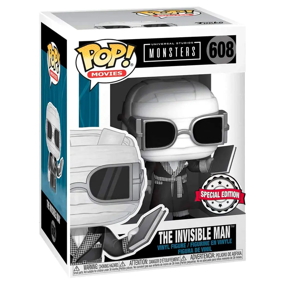 POP figurica Universal Monsters Invisible Man Black and White Exclusive fotografija izdelka