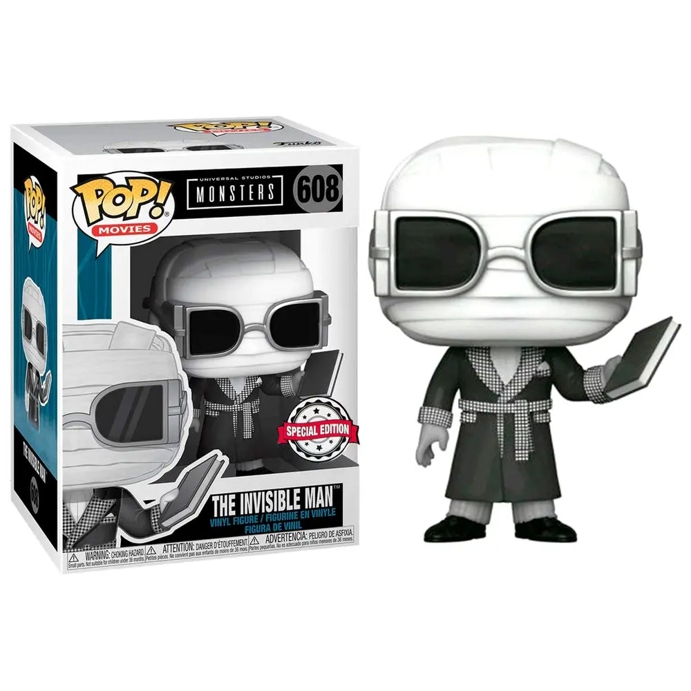 POP figurica Universal Monsters Invisible Man Black and White Exclusive fotografija izdelka