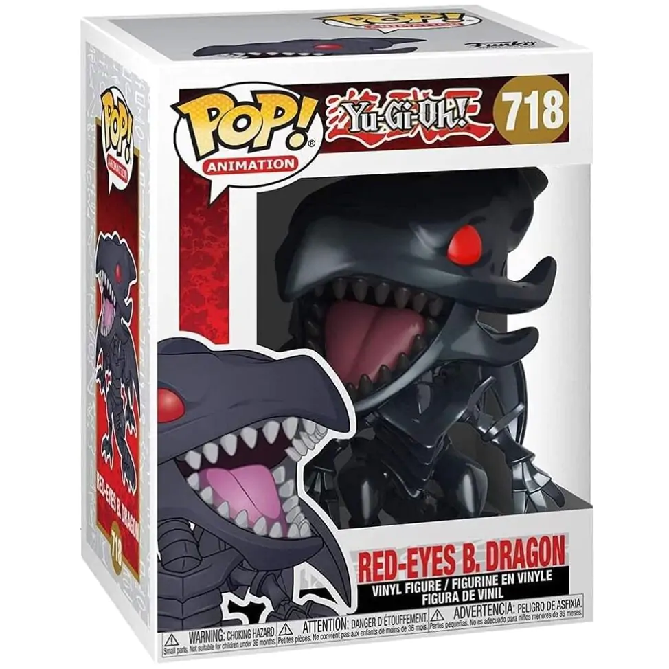Yu-Gi-Oh! Pop! Animation Vinilna Figura Red-Eyes Black Dragon 9 cm fotografija izdelka