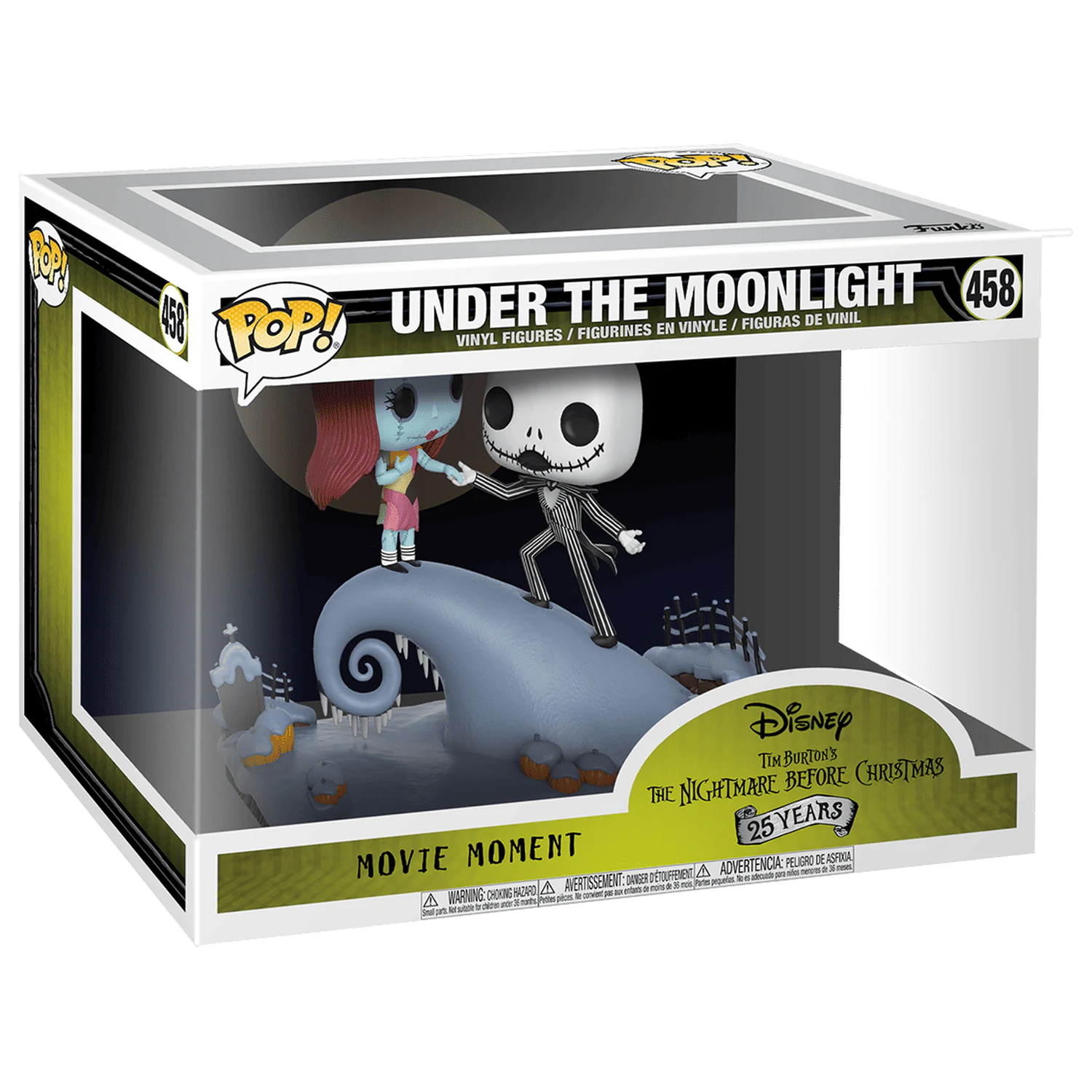 Nightmare before Christmas POP! Movie Moments vinilni bobble-head 2-paket Jack & Sally 9 cm fotografija izdelka