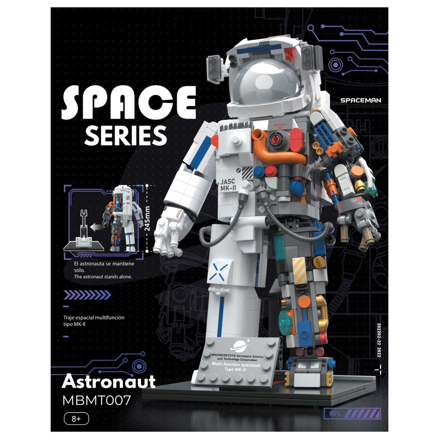 POP SERIES Konstrukcijski komplet Astronaut 900 kosov fotografija izdelka
