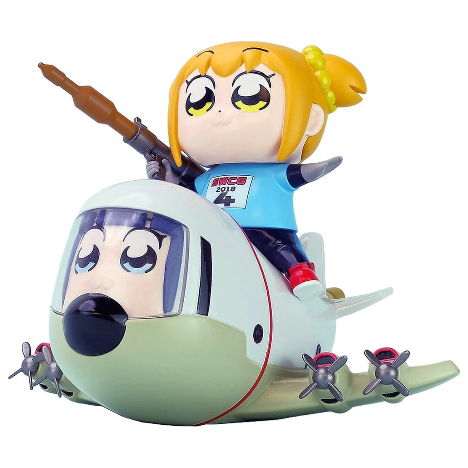 Pop Team Epic Chibi Creature Vinilne Figure 2-Paket POPUKO & PIPIMI: Skeleton Competition Ver. fotografija izdelka