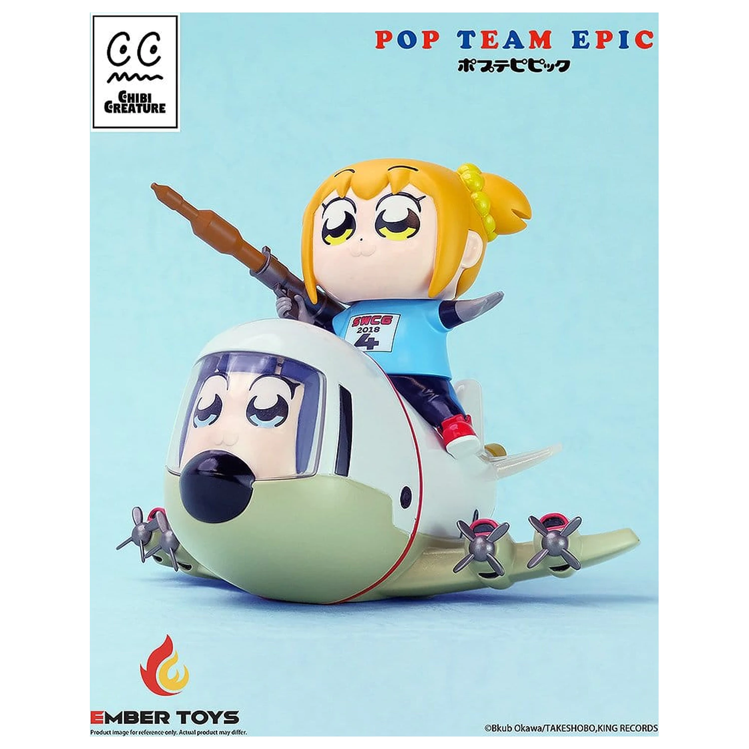 Pop Team Epic Chibi Creature Vinilne Figure 2-Paket POPUKO & PIPIMI: Skeleton Competition Ver. fotografija izdelka