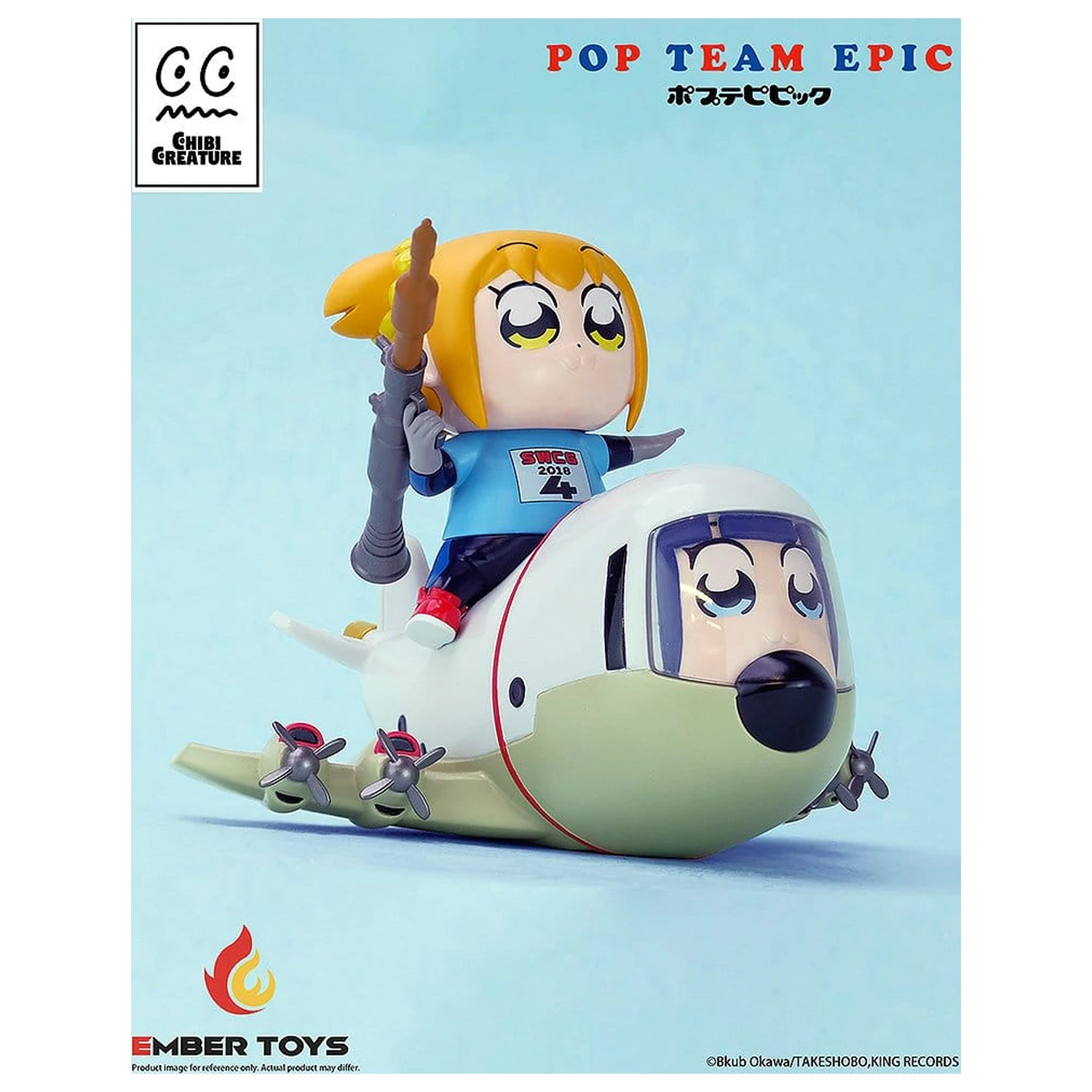 Pop Team Epic Chibi Creature Vinilne Figure 2-Paket POPUKO & PIPIMI: Skeleton Competition Ver. fotografija izdelka