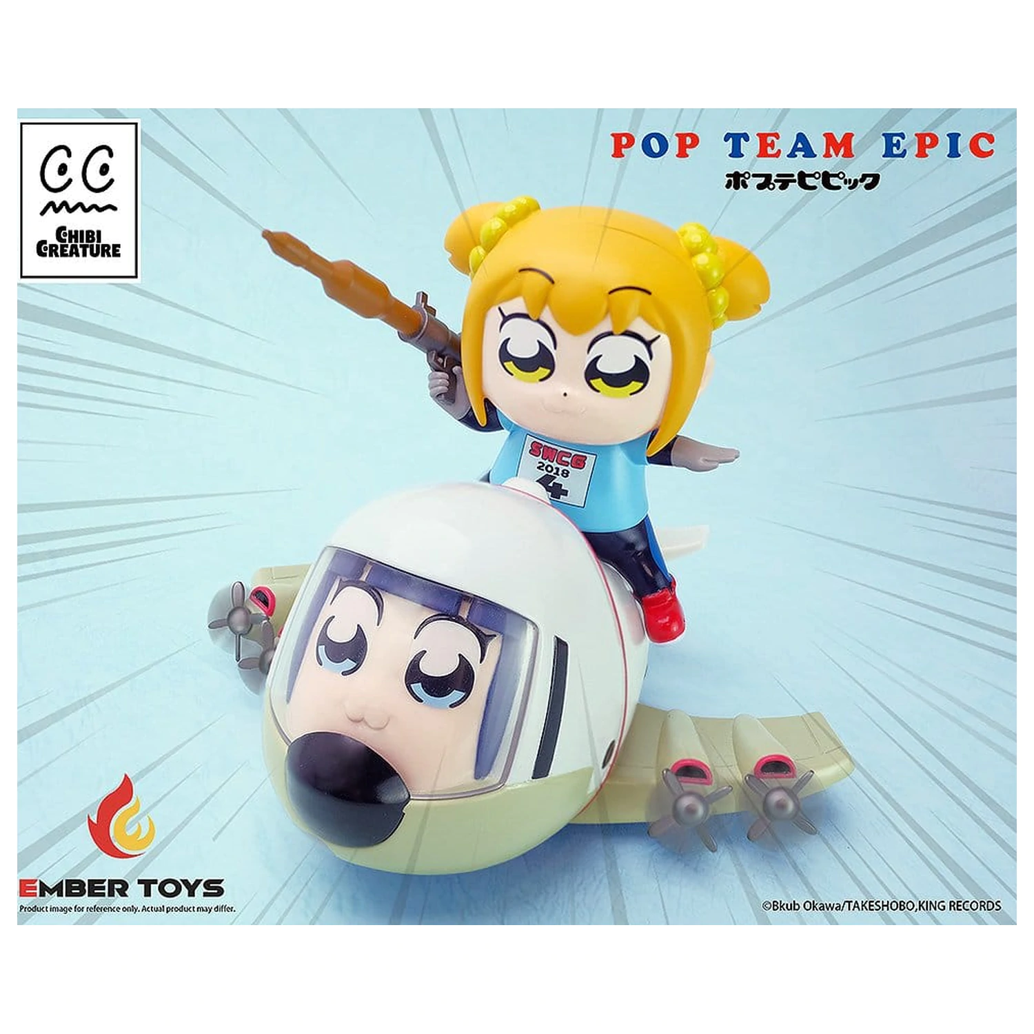 Pop Team Epic Chibi Creature Vinilne Figure 2-Paket POPUKO & PIPIMI: Skeleton Competition Ver. fotografija izdelka