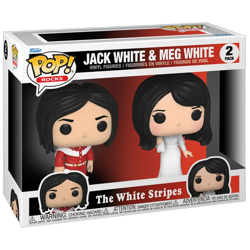 The White Stripes POP! Rocks Vinyl Figures 2-Pack Jack White & Meg White 9 cm figurici iz vinila fotografija izdelka