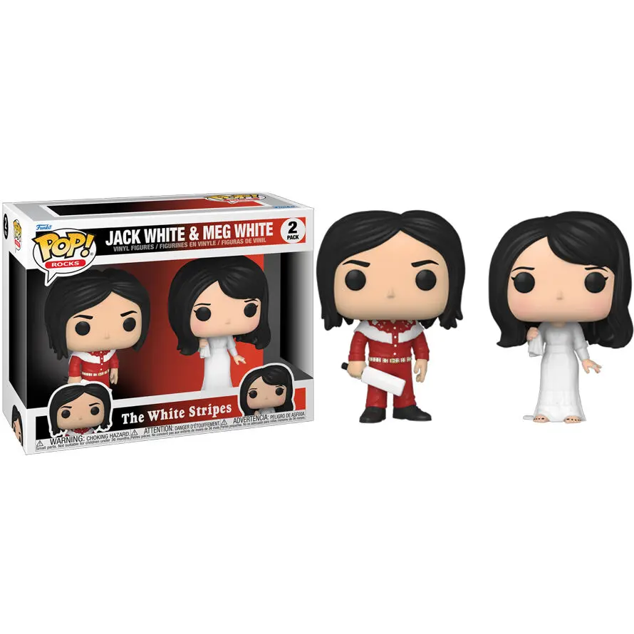 The White Stripes POP! Rocks Vinyl Figures 2-Pack Jack White & Meg White 9 cm figurici iz vinila fotografija izdelka