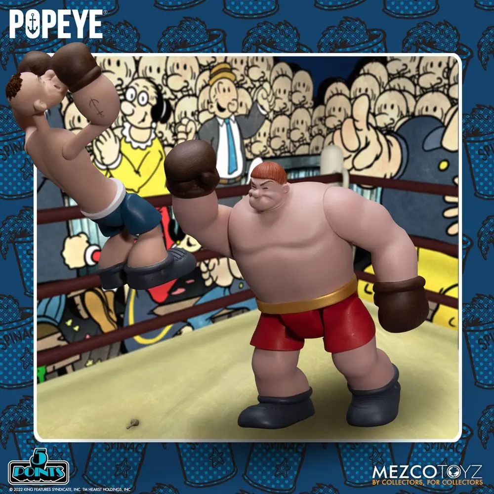 Popeye 5 Points Deluxe Set figuric Popeye & Oxheart 9 cm fotografija izdelka