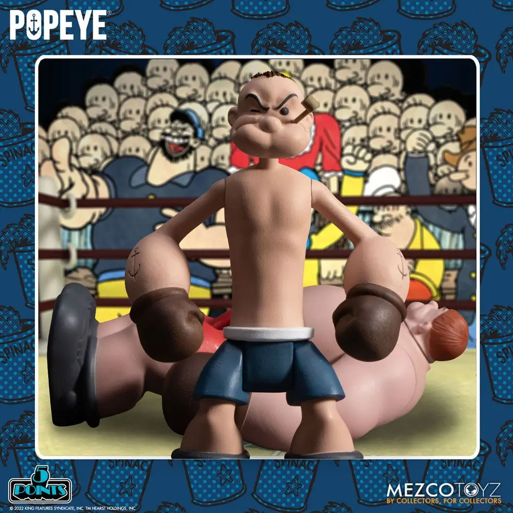 Popeye 5 Points Deluxe Set figuric Popeye & Oxheart 9 cm fotografija izdelka