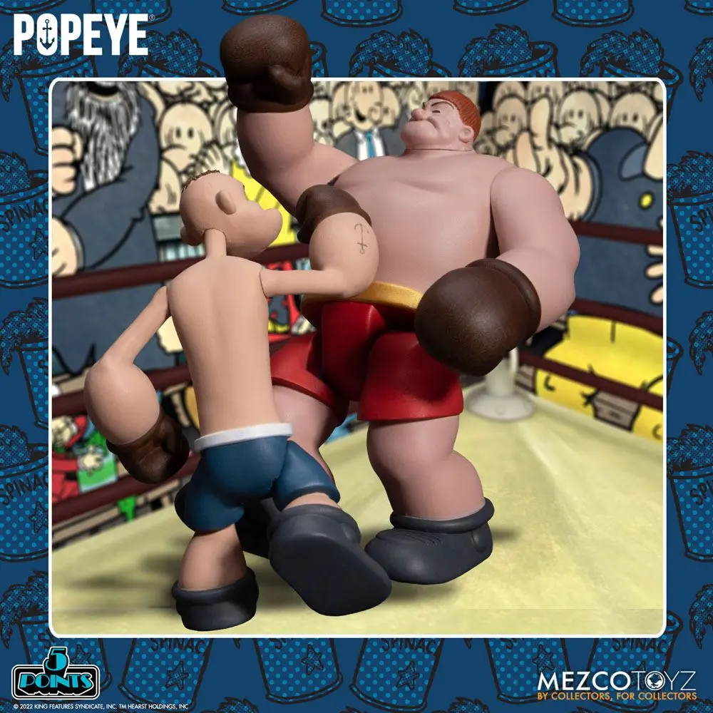 Popeye 5 Points Deluxe Set figuric Popeye & Oxheart 9 cm fotografija izdelka