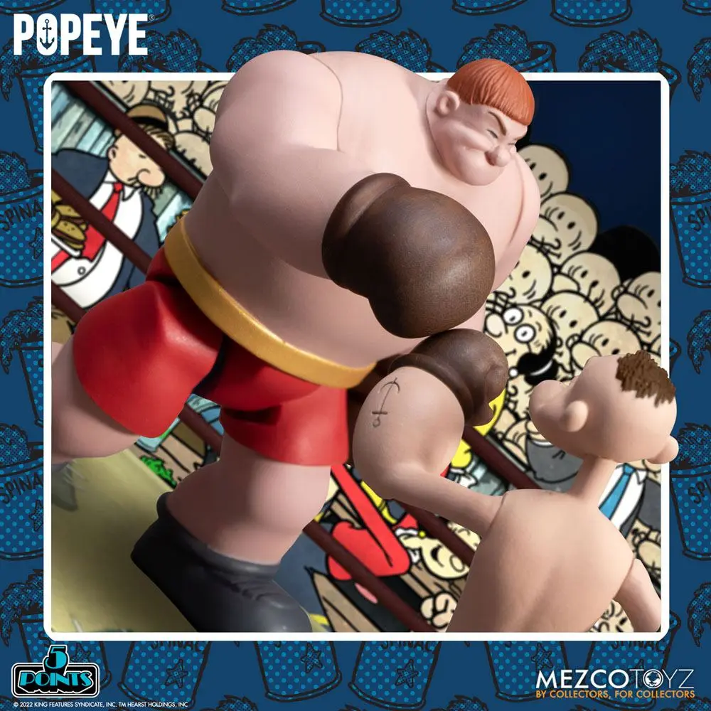 Popeye 5 Points Deluxe Set figuric Popeye & Oxheart 9 cm fotografija izdelka