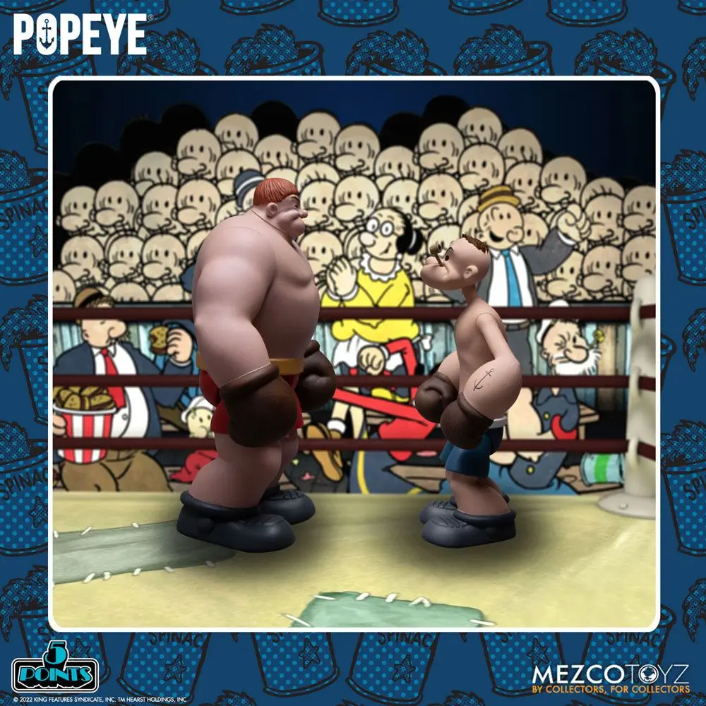 Popeye 5 Points Deluxe Set figuric Popeye & Oxheart 9 cm fotografija izdelka