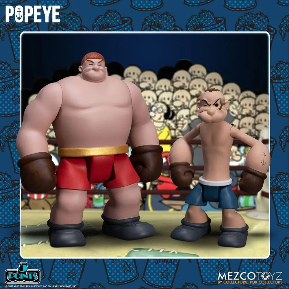 Popeye 5 Points Deluxe Set figuric Popeye & Oxheart 9 cm fotografija izdelka