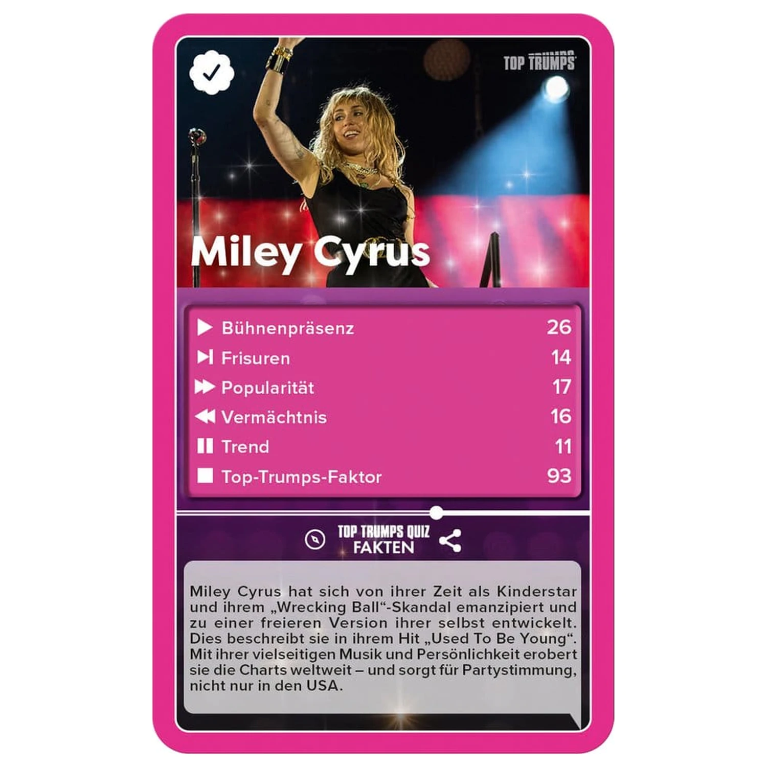 Popstars Igra s kartami Top Trumps *German Version* fotografija izdelka