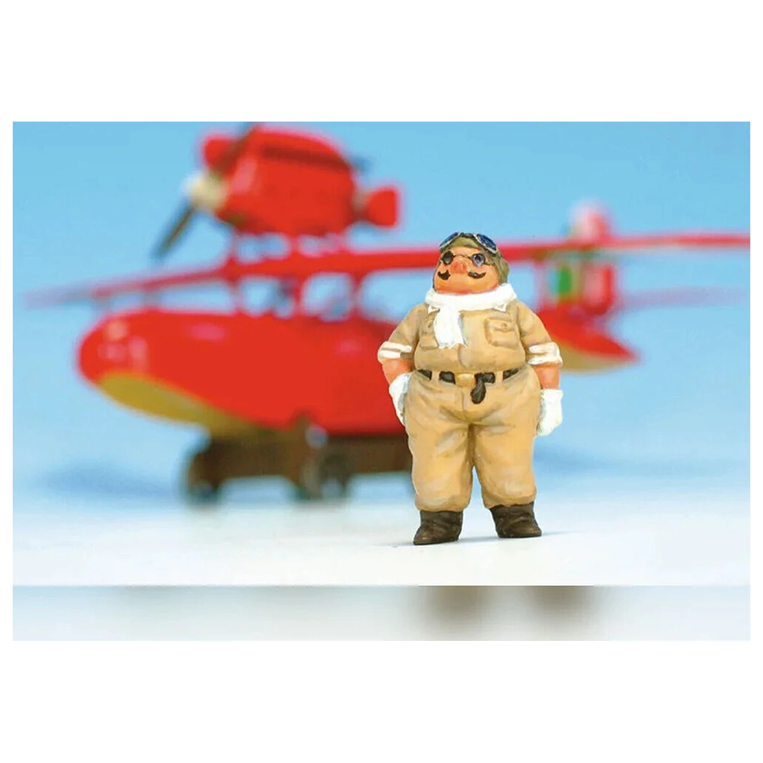 Porco Rosso Savoia S.21 model kompleta morskega letala + Porco Rosso figura fotografija izdelka
