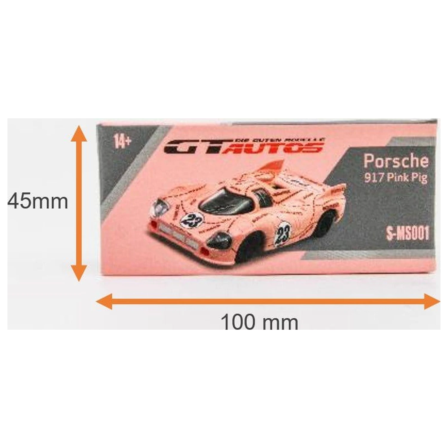 Porsche Diecast 1/64 model 917/20 Pink Pig 7 cm fotografija izdelka