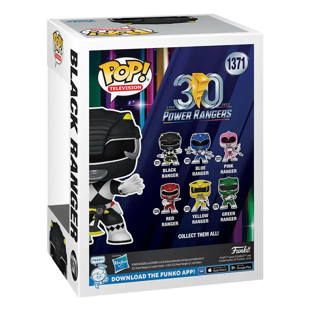 Power Rangers 30th POP! TV Vinyl Figura Black Ranger 9 cm fotografija izdelka