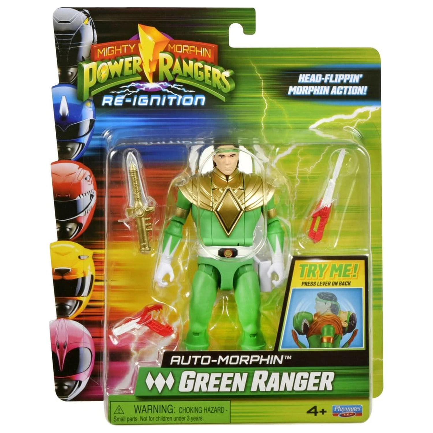 Power Rangers Auto-Morphin akcijska figura Green Ranger 15 cm fotografija izdelka